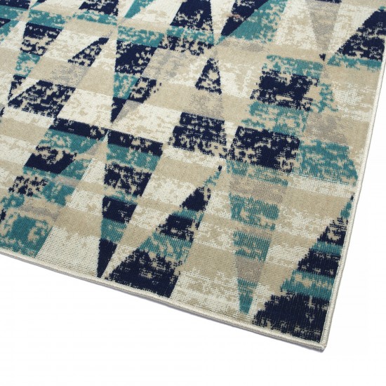 Kaleen Legata Collection Blue Teal Runner 2'2" x 7'6"