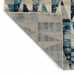 Kaleen Legata Collection Blue Teal Area Rug 7'10" x 10'