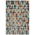 Kaleen Legata Collection Multi LtBlue Area Rug 4'1" x 5'7"