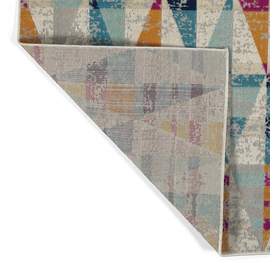 Kaleen Legata Collection Multi LtBlue Area Rug 4'1" x 5'7"
