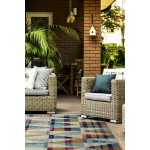 Kaleen Legata Collection Multi LtBlue Area Rug 4'1" x 5'7"