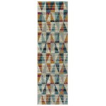 Kaleen Legata Collection Multi LtBlue Area Rug 4'1" x 5'7"