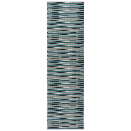Kaleen Legata Collection Blue Gray Runner 2'2" x 7'6"