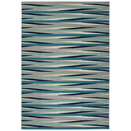 Kaleen Legata Collection Blue Gray Throw Rug 2' x 3'