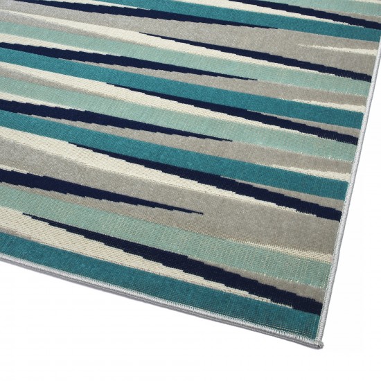 Kaleen Legata Collection Blue Gray Throw Rug 2' x 3'