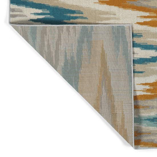 Kaleen Legata Collection Gold Teal Area Rug 5'3" x 7'3"