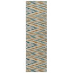 Kaleen Legata Collection Gold Teal Area Rug 5'3" x 7'3"