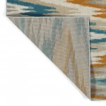Kaleen Legata Collection Gold Teal Area Rug 9' x 12'