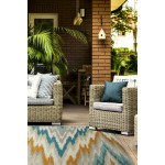 Kaleen Legata Collection Gold Teal Area Rug 9' x 12'