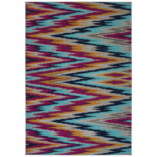 Kaleen Legata Collection Multi Pink Area Rug 4'1" x 5'7"