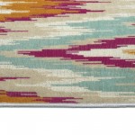 Kaleen Legata Collection Pink Orange Area Rug 4'1" x 5'7"