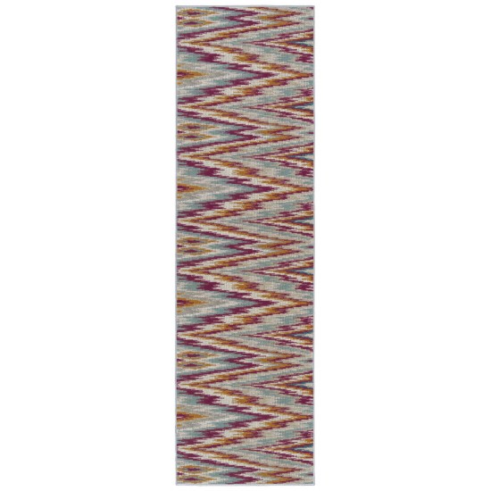 Kaleen Legata Collection Pink Orange Area Rug 4'1" x 5'7"