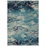 Kaleen Legata Collection Blue LtBlue Area Rug 4'1" x 5'7"