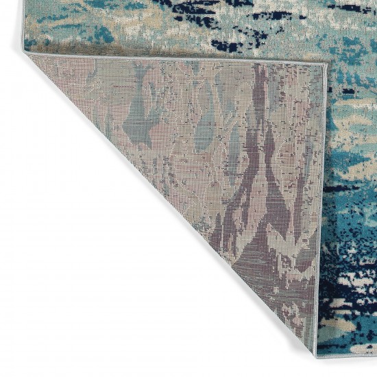 Kaleen Legata Collection Blue LtBlue Area Rug 4'1" x 5'7"