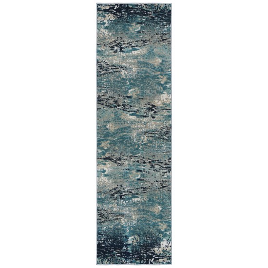 Kaleen Legata Collection Blue LtBlue Area Rug 4'1" x 5'7"