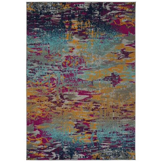 Kaleen Legata Collection Multi Orange Runner 2'2" x 7'6"