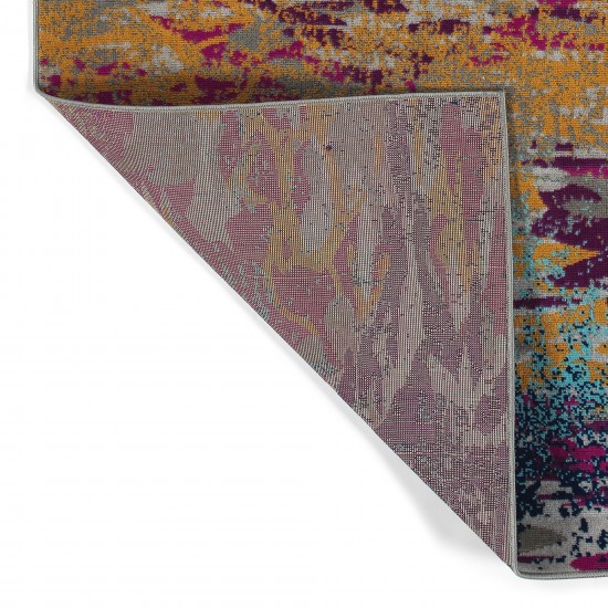 Kaleen Legata Collection Multi Orange Area Rug 5'3" x 7'3"