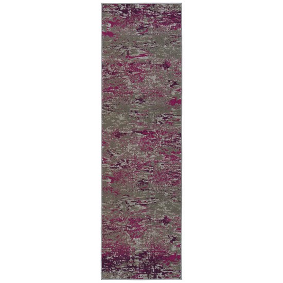 Kaleen Legata Collection Pink Plum Runner 2'2" x 7'6"