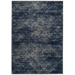 Kaleen Legata Collection Dark Navy Area Rug 5'3" x 7'3"