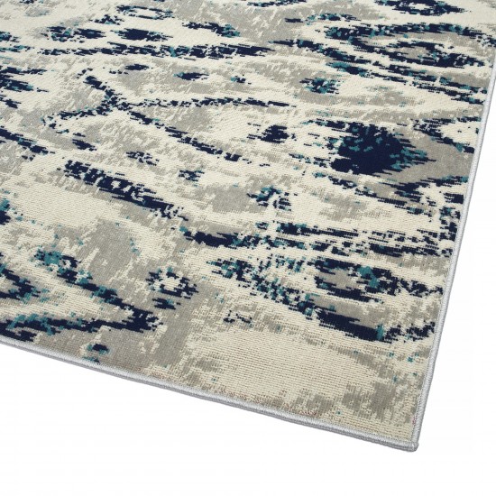 Kaleen Legata Collection Light Grey Area Rug 4'1" x 5'7"