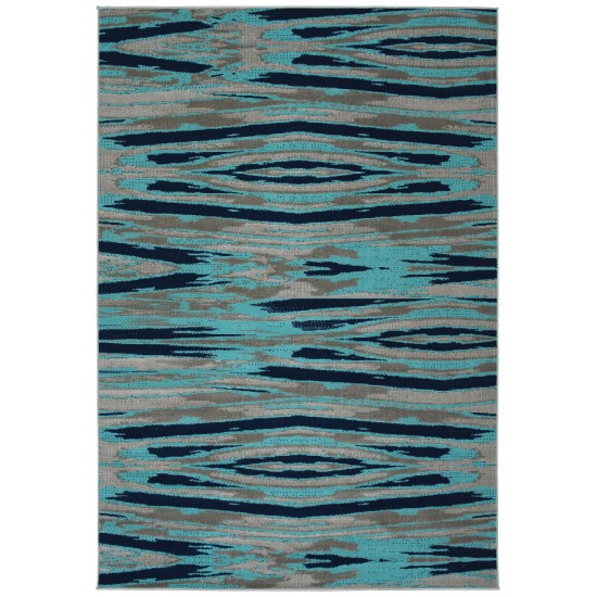 Kaleen Legata Collection Light Turquoise Runner 2'2" x 7'6"