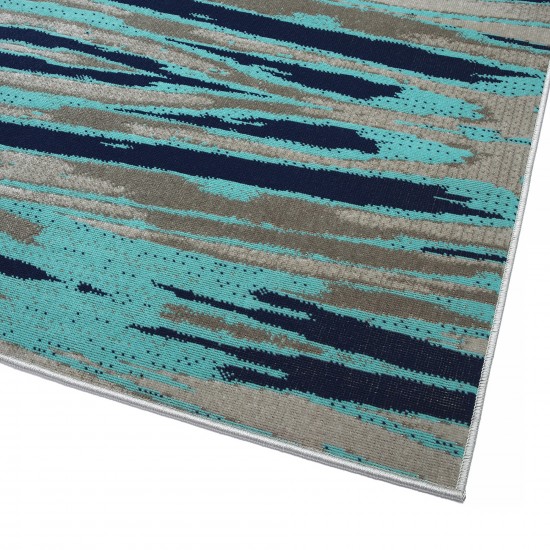 Kaleen Legata Collection Light Turquoise Runner 2'2" x 7'6"