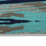 Kaleen Legata Collection Light Turquoise Area Rug 5'3" x 7'3"