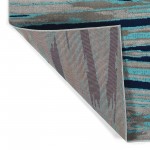 Kaleen Legata Collection Light Turquoise Area Rug 5'3" x 7'3"