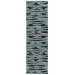 Kaleen Legata Collection Light Turquoise Area Rug 5'3" x 7'3"