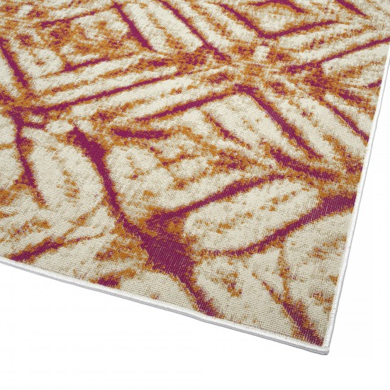 Kaleen Legata Collection Light Orange Throw Rug 2' x 3'