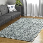 Kaleen Lucero Collection Dark Charcoal Area Rug 8' x 10'