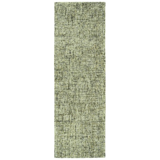 Kaleen Lucero Collection Dark Green Runner 2'6 x 8'