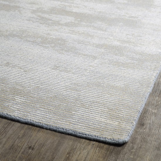 Kaleen Luminary Collection Light Grey Throw Rug 3' x 5'