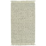 Kaleen Mara Collection Ivory Black Throw Rug 18" x 18"