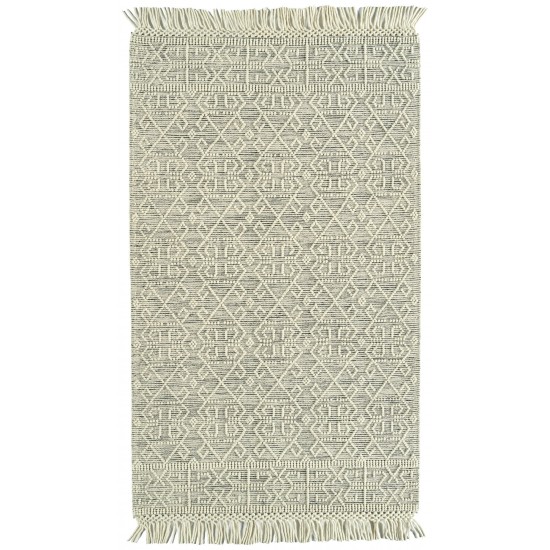 Kaleen Mara Collection Ivory Black Area Rug 5' x 8'