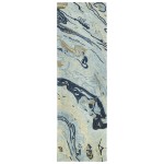 Kaleen Marble Collection Blue Spa Area Rug 5' x 7'9"