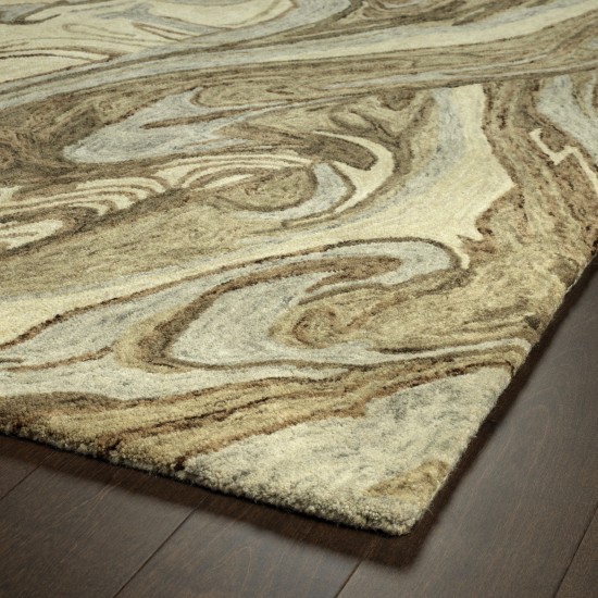 Kaleen Marble Collection Sand Flex Throw Rug 2' x 3'