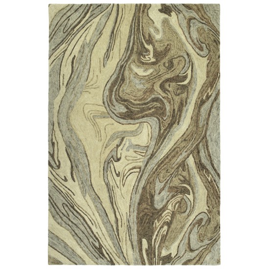 Kaleen Marble Collection Sand Flex Area Rug 3'6" x 5'6"