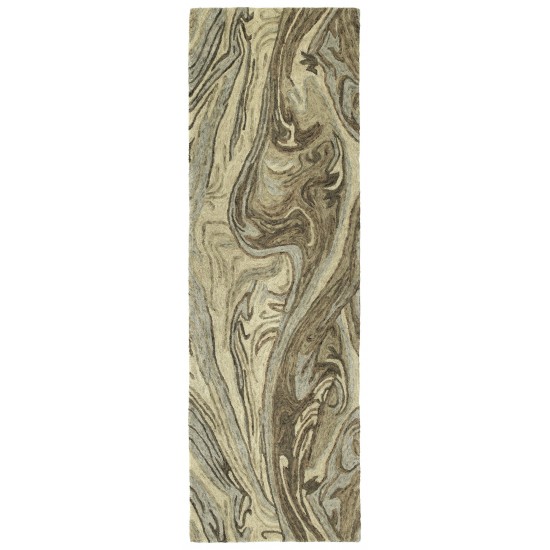 Kaleen Marble Collection Sand Flex Area Rug 3'6" x 5'6"