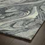 Kaleen Marble Collection Light Grey Throw Rug 2' x 3'