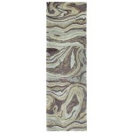 Kaleen Marble Collection Dark Aubergine Runner 2'6" x 8'