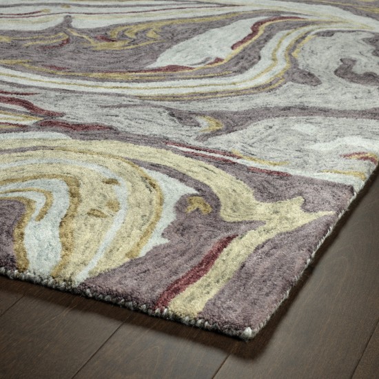 Kaleen Marble Collection Dark Aubergine Area Rug 8' x 11'