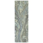 Kaleen Marble Collection Blue Sky Throw Rug 2' x 3'