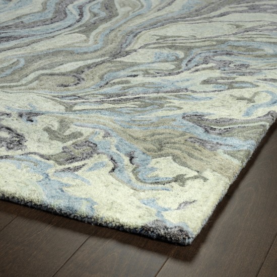 Kaleen Marble Collection Blue Sky Runner 2'6" x 8'