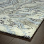 Kaleen Marble Collection Blue Sky Area Rug 3'6" x 5'6"