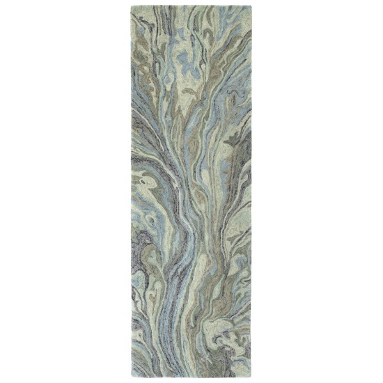 Kaleen Marble Collection Blue Sky Area Rug 5' x 7'9"