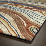 Kaleen Marble Collection Dark Multi Area Rug 5' x 7'9"