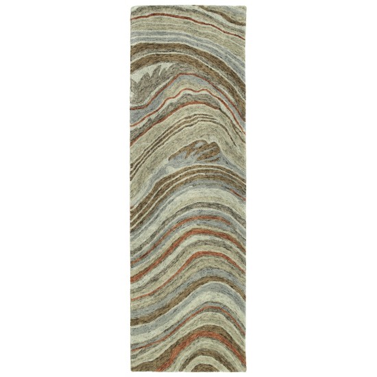 Kaleen Marble Collection Dark Grey Area Rug 5' x 7'9"