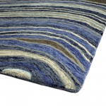 Kaleen Marble Collection Dark Blue Throw Rug 2' x 3'