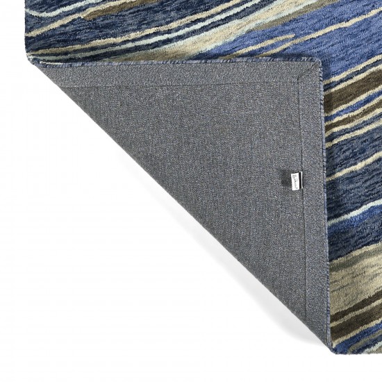 Kaleen Marble Collection Dark Blue Area Rug 8' x 11'